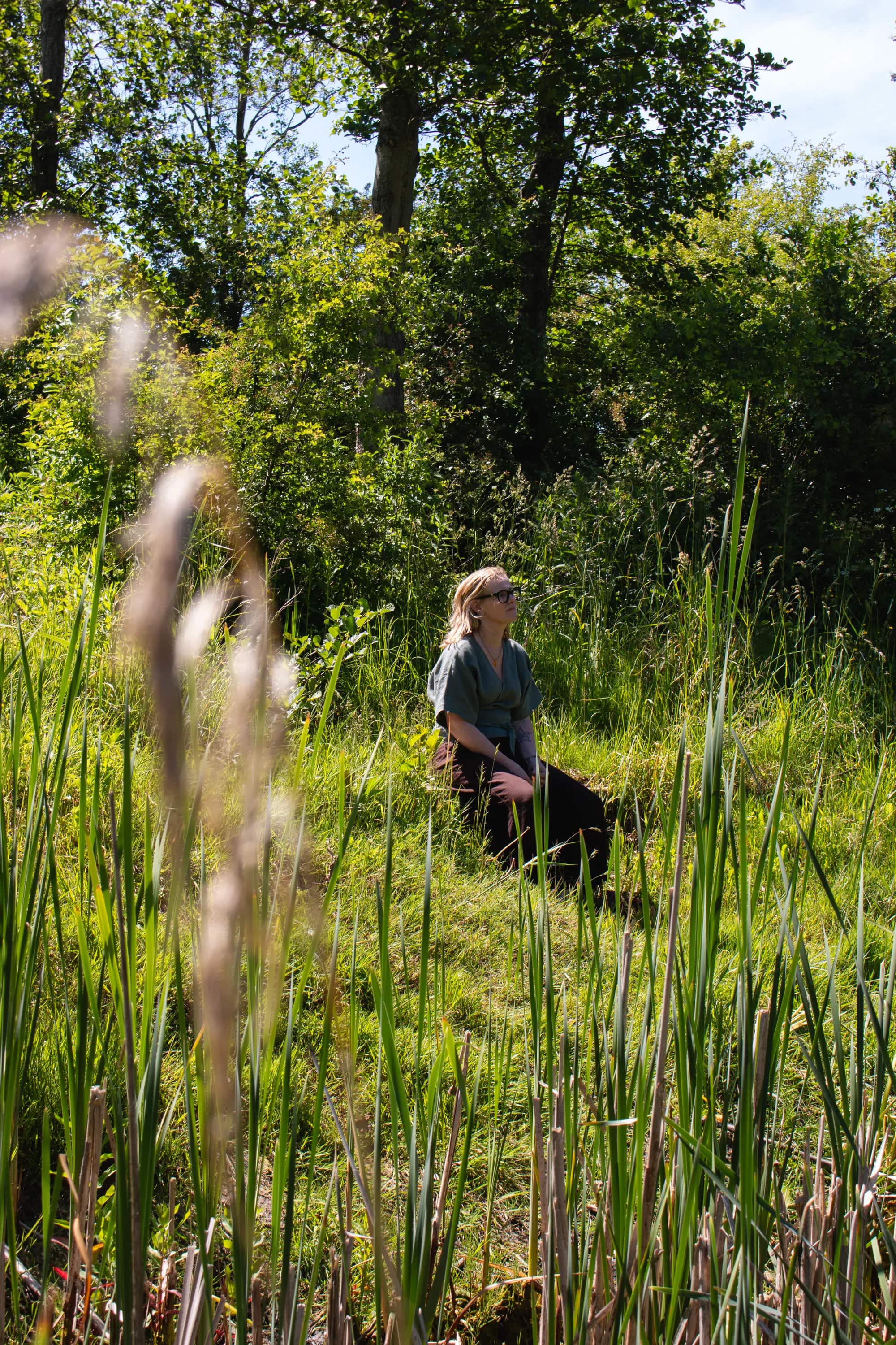 Mirjam in de natuur